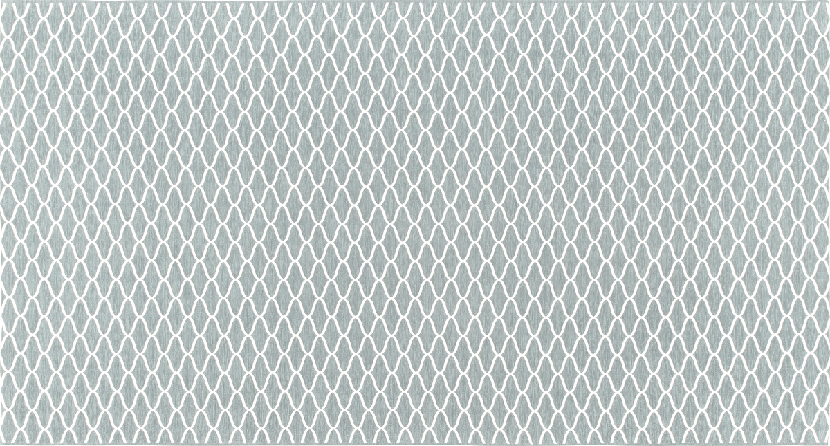 Дизайнерский ковер B.I.C. Milek Tatoo netting aqua grey